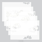 Aubrey Blooms Stencil Pack (5 qty; 6 x 9)