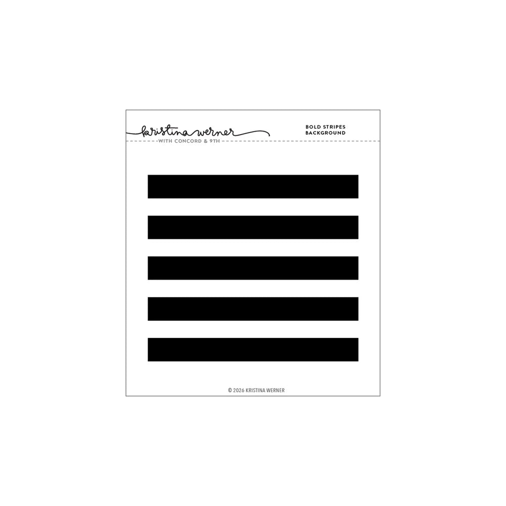 Bold Stripes Background Stamp (6 x 6)