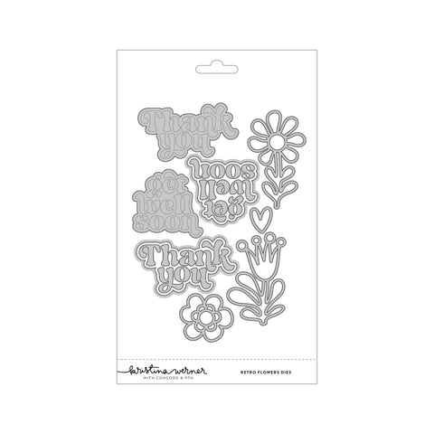 Retro Flowers Dies