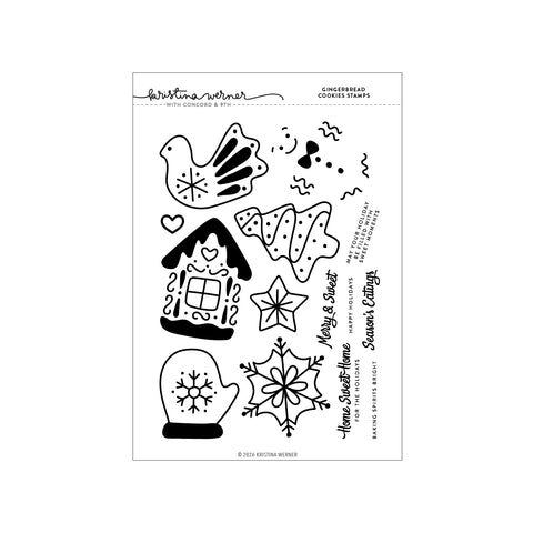 Gingerbread Cookies Stamp Set (6 x 8)