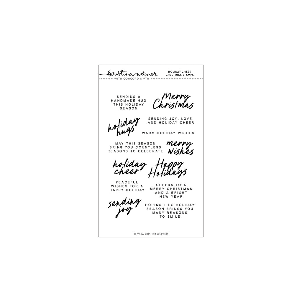 Holiday Cheer Greetings Stamp Set (4 x 6)