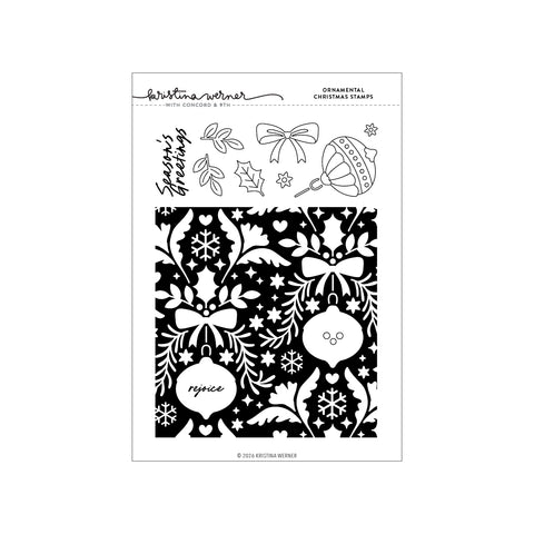 Ornamental Christmas Stamp Set (6 x 8)
