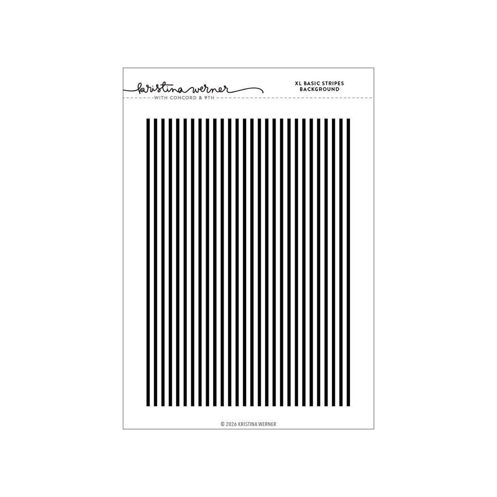 XL Basic Stripes Background Stamp (6 x 8)