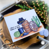 On The Range 5x7 Red Rubber Stamp Set