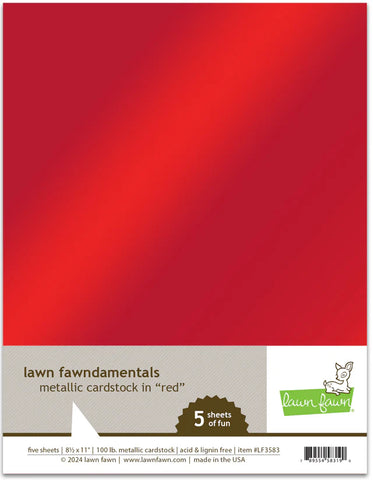 Metallic Cardstock - Red