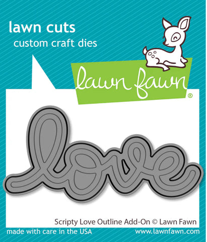 Scripty Love Outline Add-On Die