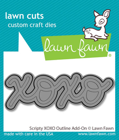 Scripty Xoxo Outline Add-On Die