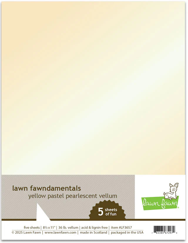 Yellow Pastel Pearlescent Vellum Pack