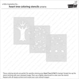 Heart Tree Coloring Stencils