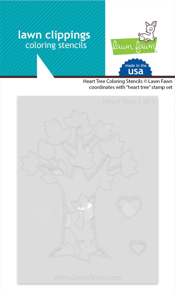 Heart Tree Coloring Stencils