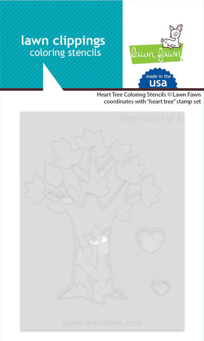 Heart Tree Coloring Stencils