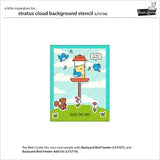 Stratus Cloud Background Stencil