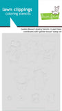Garden Mouse Coloring Stencils