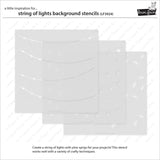 String Of Lights Background Stencils