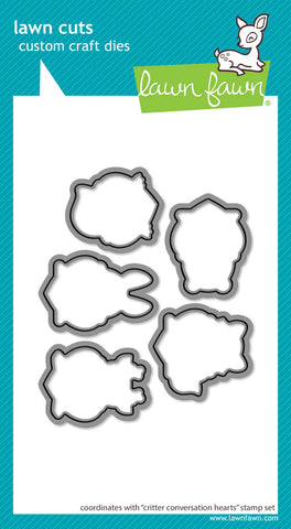 Critter Conversation Hearts Lawn Cuts