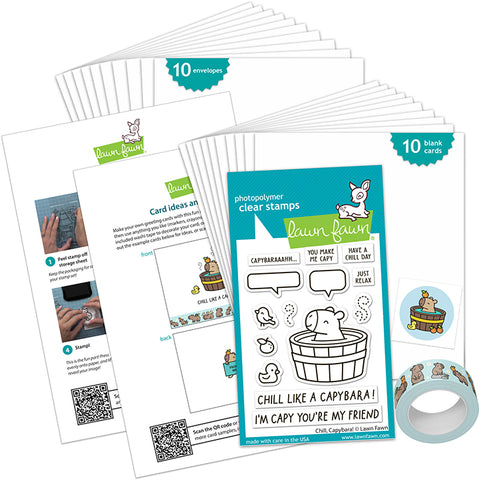 Chill, Capybara! Kids Cardmaking Kit: Mini