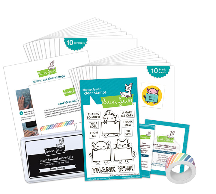 Critter Thank Yous Kids Cardmaking Kit