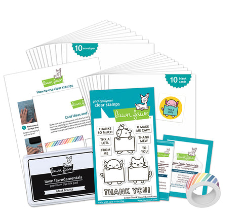 Critter Thank Yous Kids Cardmaking Kit: Mini