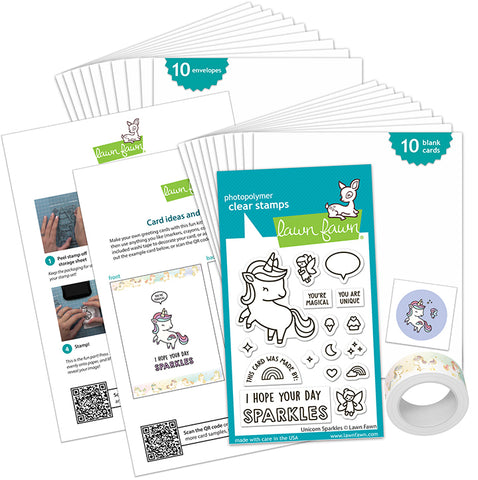 Unicorn Sparkles Kids Cardmaking Kit: Mini