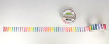 Vertical Pastel Rainbow Stripes Washi Tape