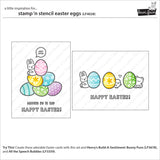 Stamp 'N Stencil Easter Eggs Coloring Stencil