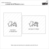 A Mole Lot Of Flowers Coloring Stencils