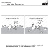 A Mole Lot Of Flowers Coloring Stencils