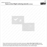 Have A Mice Flight Coloring Stencils