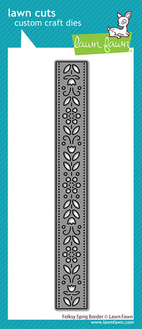 Folksy Sprig Border