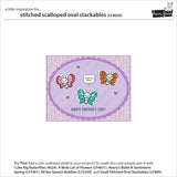 Stitched Scalloped Oval Stackables