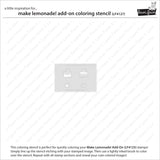Make Lemonade! Add-On Coloring Stencil