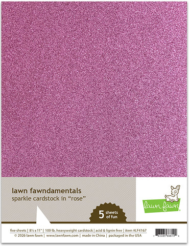 Sparkle Cardstock - Rose