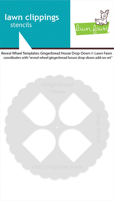 Reveal Wheel Templates: Gingerbread House Drop-Down