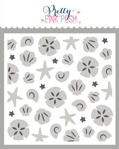 Layered Seashells Stencils (2 Lyr)