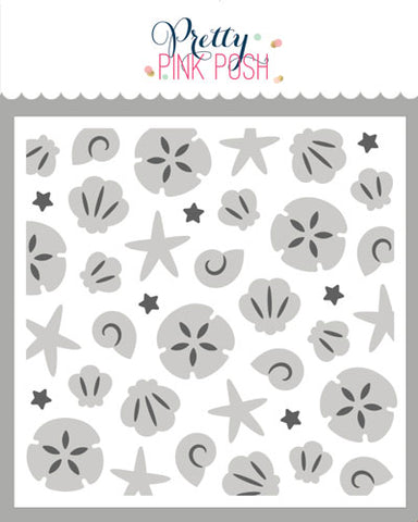 Layered Seashells Stencils (2 Lyr)