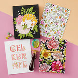 Peony Celebration Etched Dies from the Let's Celebrate Collection by Yana Smakula