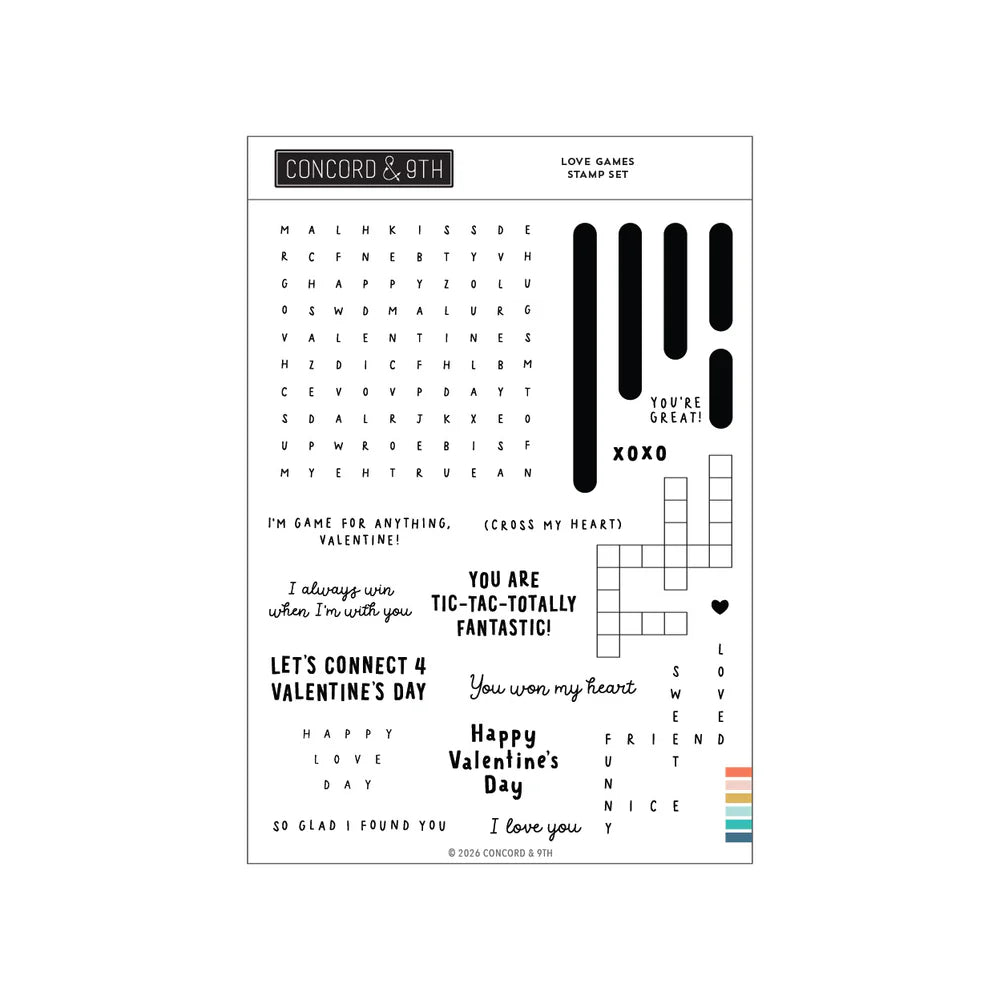 Love Games Stamp Set (6 x 8)