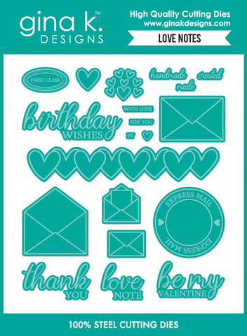 Love Notes Die Set
