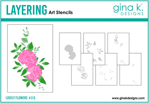 Lovely Flower Stencil