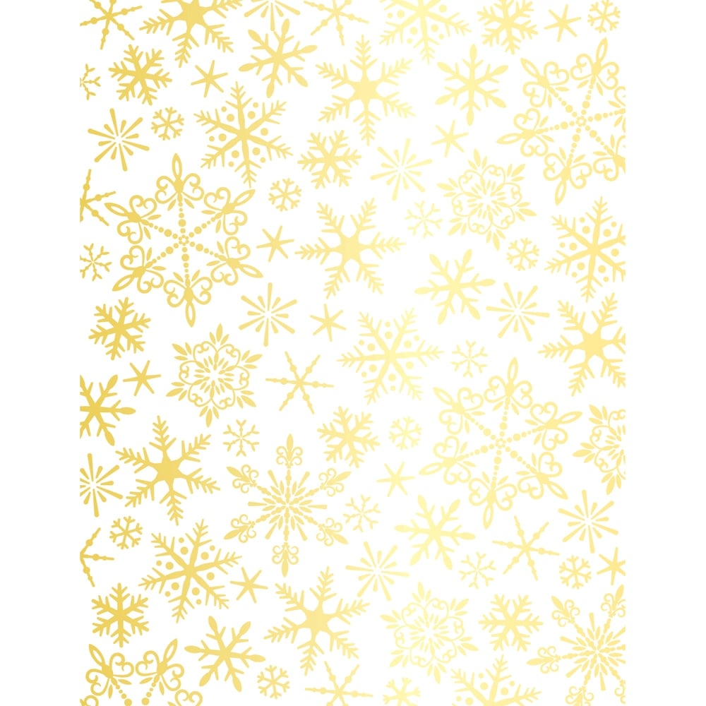 Snowflake Hot Foil Plate