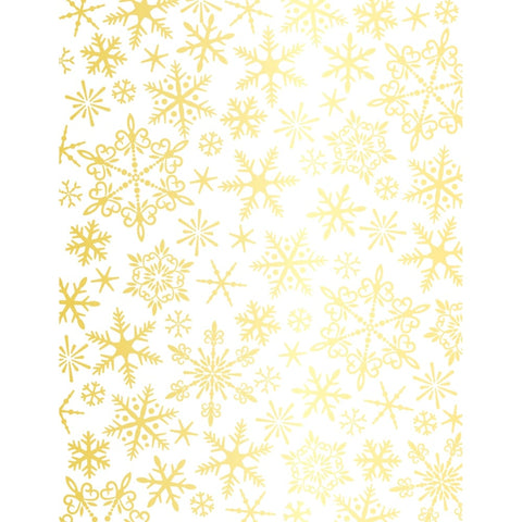 Snowflake Hot Foil Plate