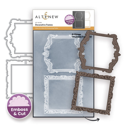Decorative Frames 3D Embossing Folder & Die Set