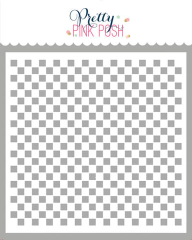 Mini Checker Stencil