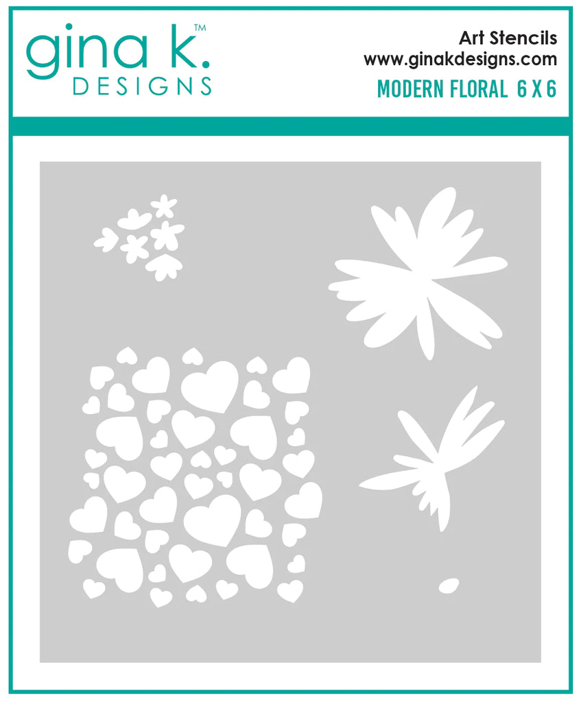 Modern Floral Stencil