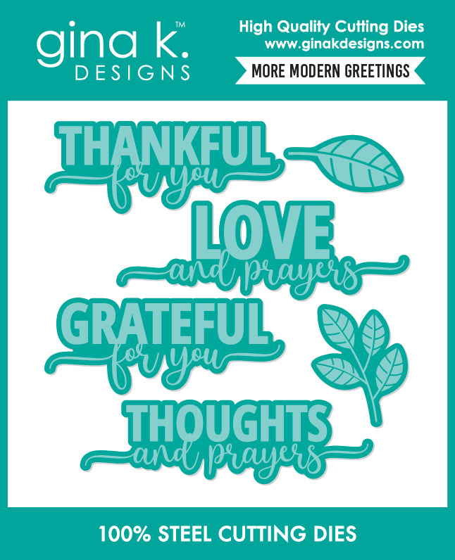 More Modern Greetings Die Set