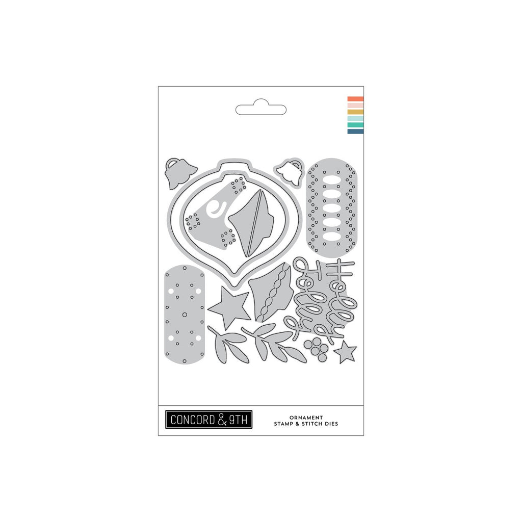 Ornament Stamp & Stitch Dies (15 pieces)