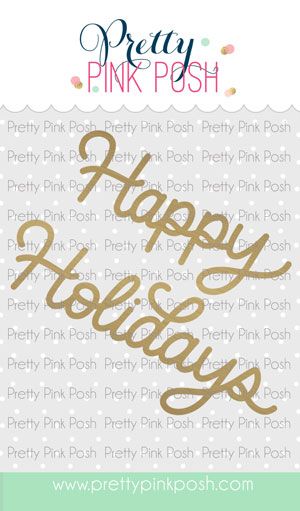 Hot Foil - Happy Holidays Script