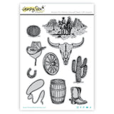 On The Range 5x7 Red Rubber Stamp Set