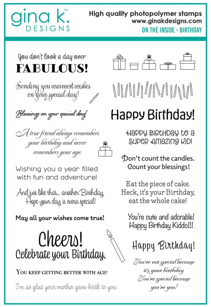 On the Inside Birthday Stamp Set