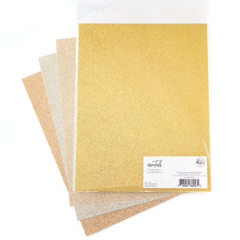 Essentials Glitter Cardstock: Metallics